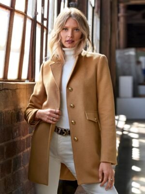 Classic Tailored Coat Camel