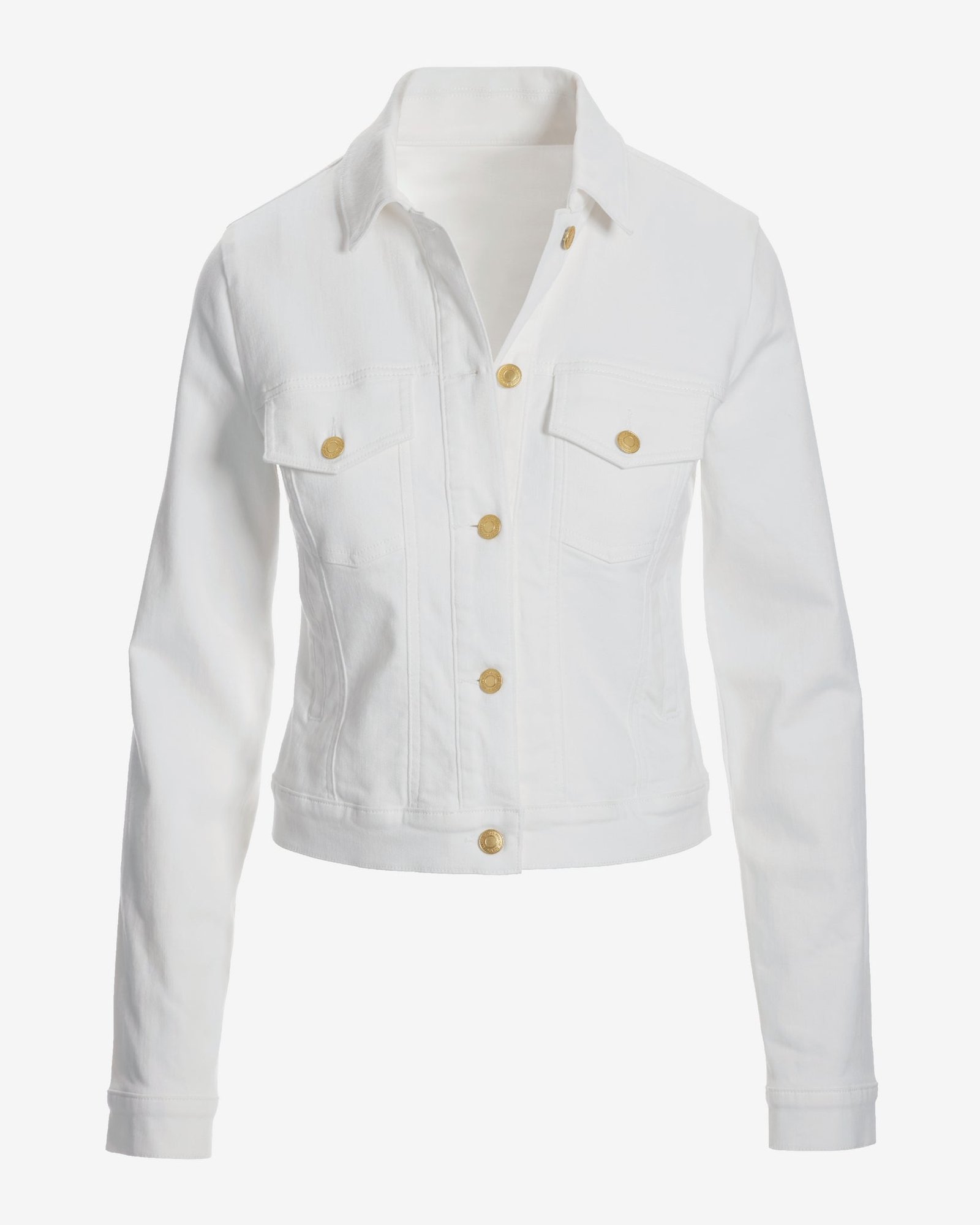 The Essential Denim Jacket White - Image 2